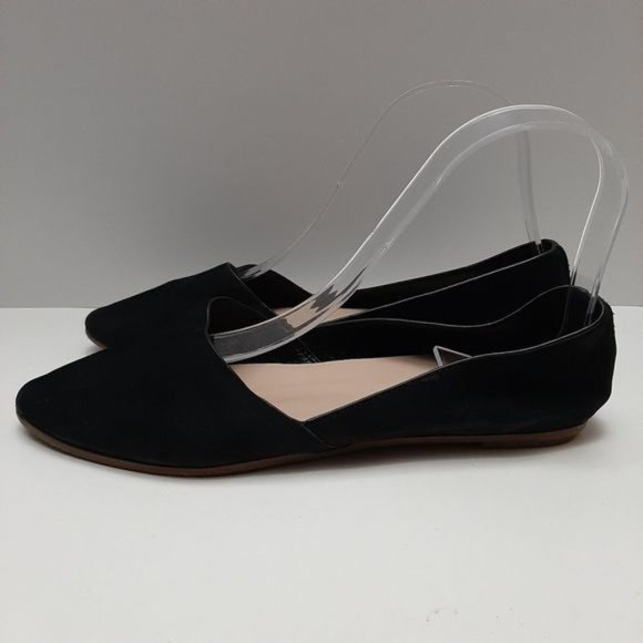 ALDO D'orsay Ballet Flats Slip-On Suede Leather Shoes Black Sz 6.5 - Picture 10 of 16